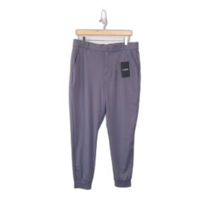 Libin Mens 4-Way Stretch Large Grey Golf Joggers with Pockets Slim Fit Pants